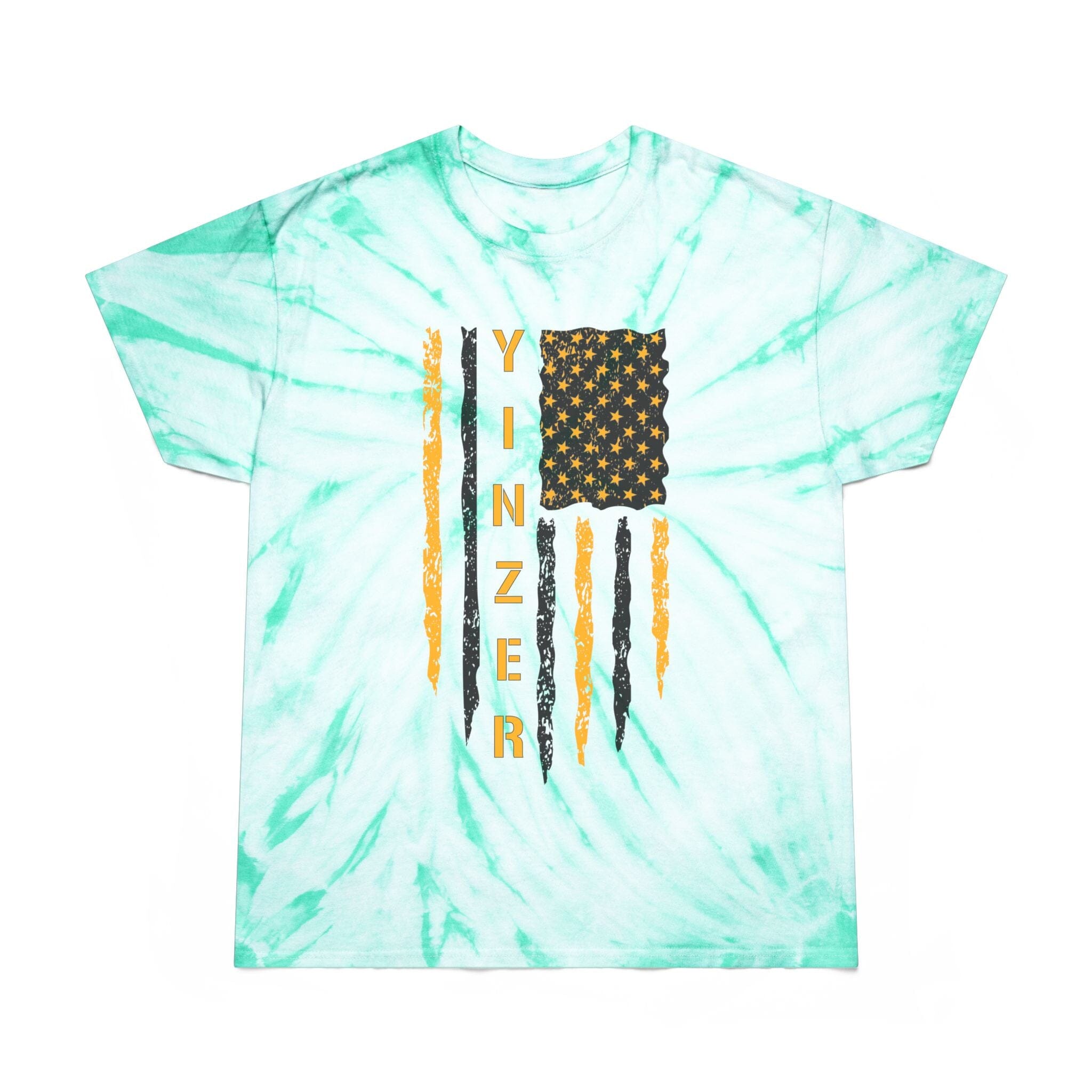 Yinzer Flag Tie-Dye T-Shirt Pittsburgh tee product image | Yinzergear