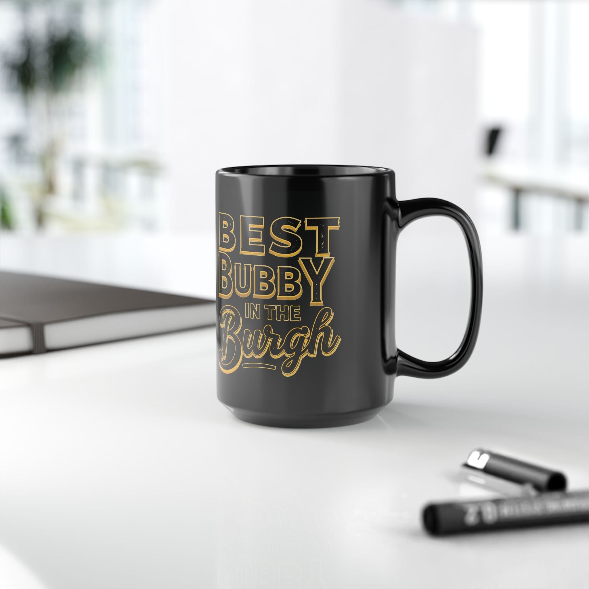 Best Bubby in the Burgh coffee mug front view alternate view 4 | Yinzergear