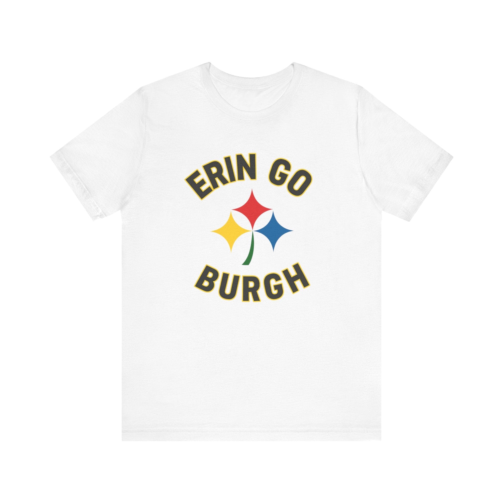 Erin Go Burgh Pittsburgh Irish T-shirt on white tee | Yinzergear