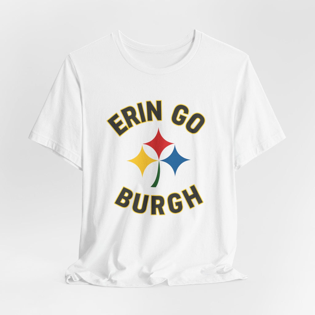 Erin Go Burgh Pittsburgh Irish T-Shirt product image mockup view | Yinzergear