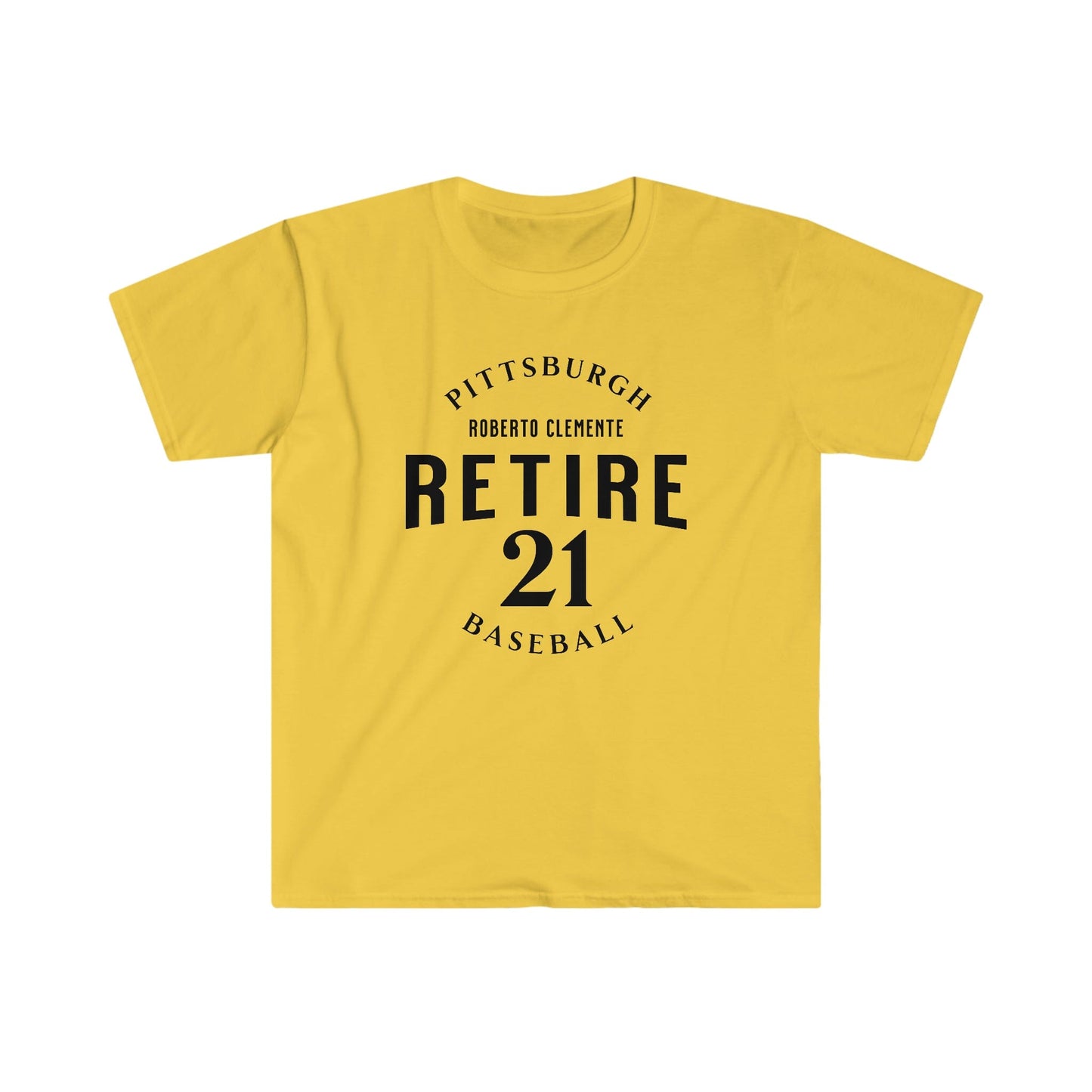 Retire 21 Roberto Clemente T-Shirt T-Shirt Yinzergear Daisy S 