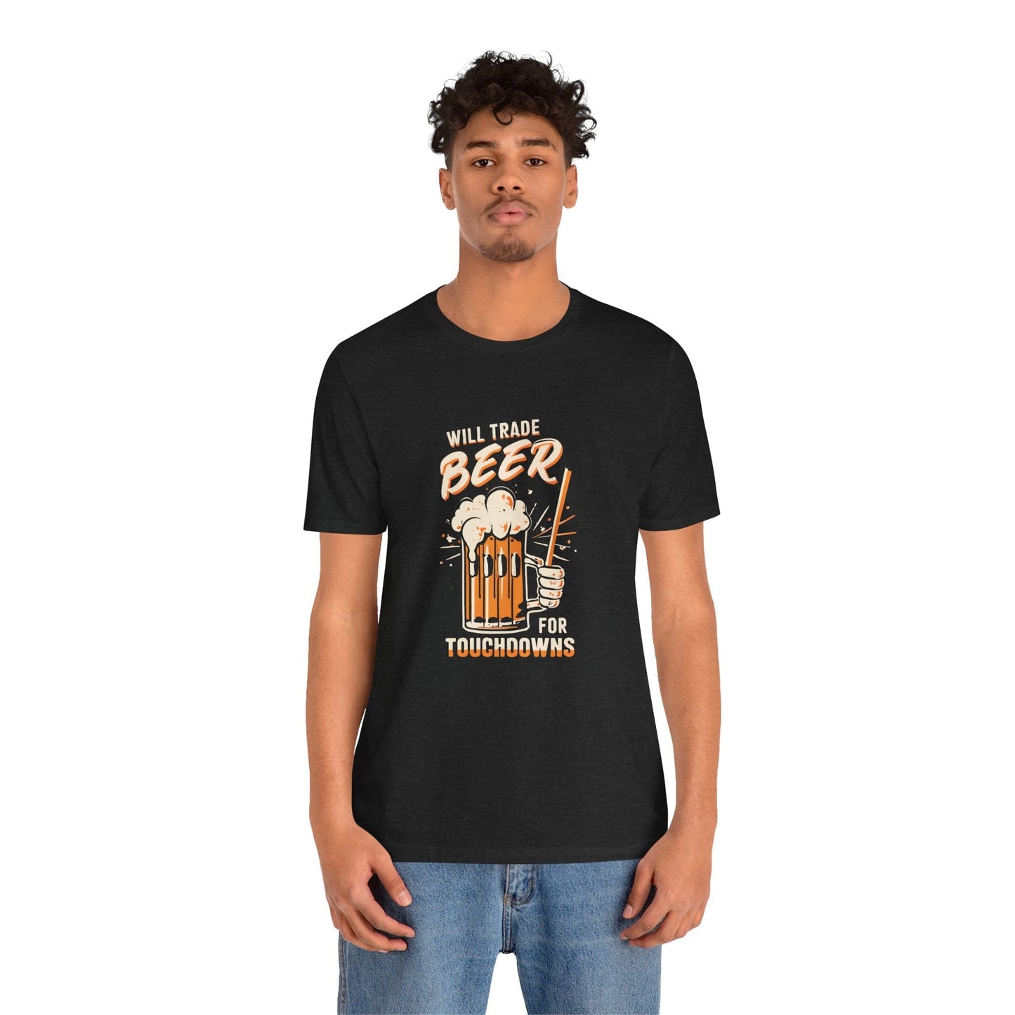 Will Trade Beer For Touchdowns Football T-Shirt - Game Day T-Shirt Yinzergear 