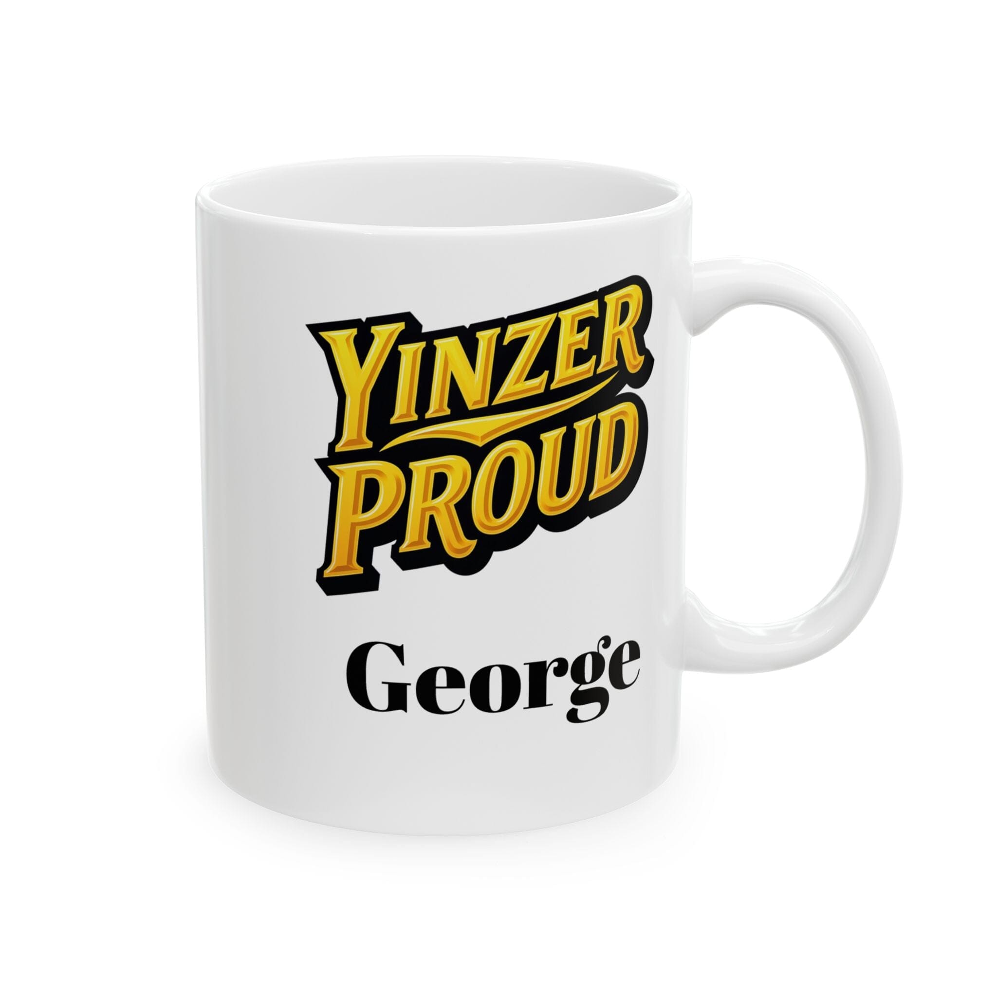 Custom Ceramic Mug Pittsburgh mug front view alternate view 3 | Yinzergear