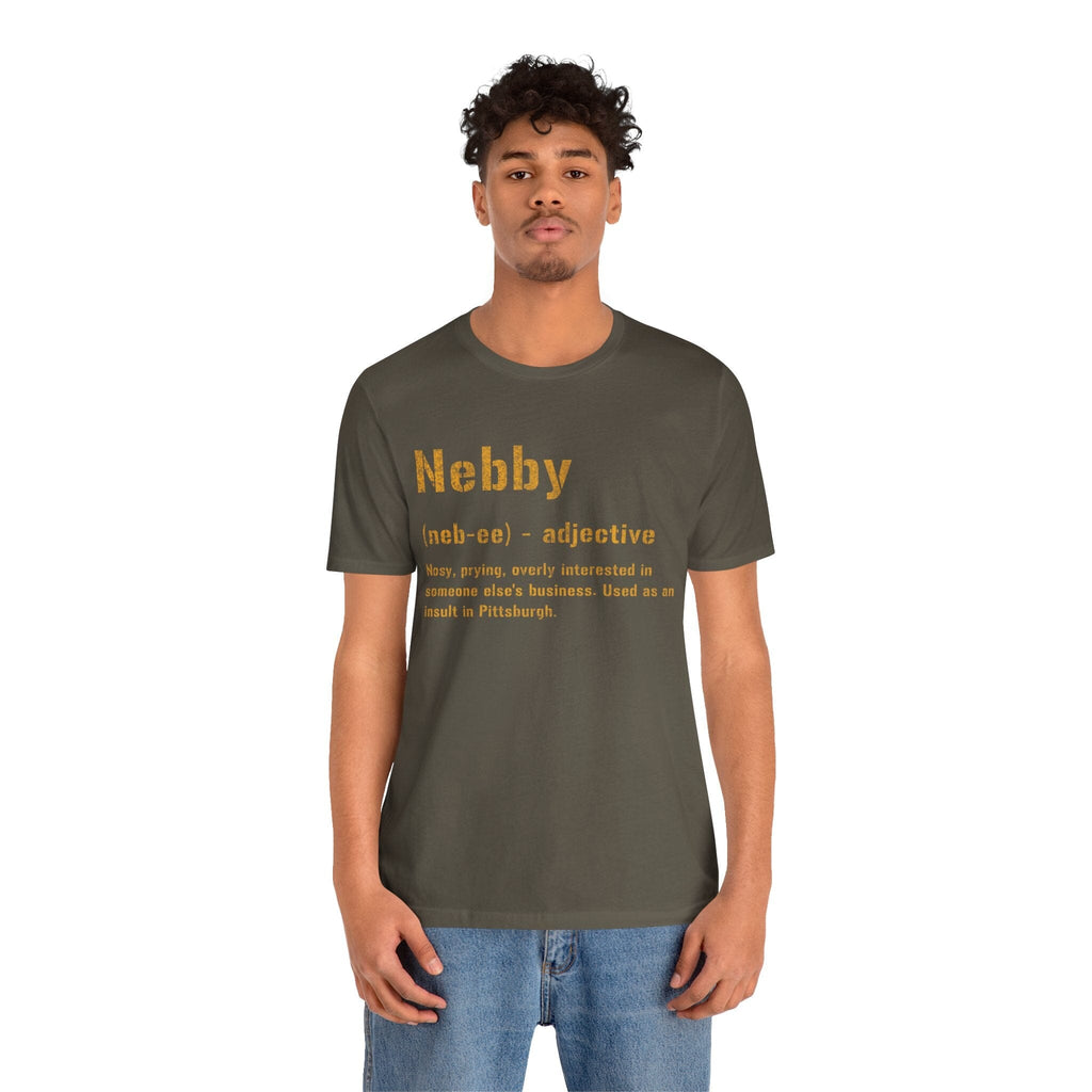 Nebby Pittsburghese definition shirt product image alternate view 6 | Yinzergear