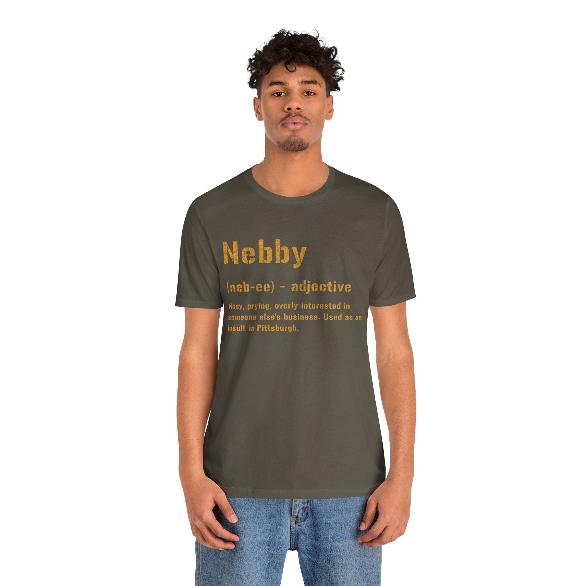 Nebby Pittsburghese definition shirt product image alternate view 6 | Yinzergear