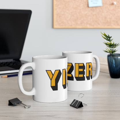Yinzer Coffee Mug – 11oz Ceramic Mug for Pittsburgh Lovers | Microwave & Dishwasher Safe | Steel City 412 Cup Mug Printify 