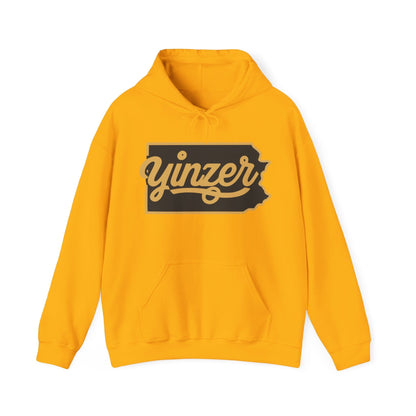 Yinzer Hoodie - Pittsburgh Pride Sweatshirt Hoodie Printify Gold S 