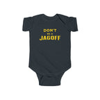Don't Be a Jagoff baby bodysuit on black kids shirt | Yinzergear