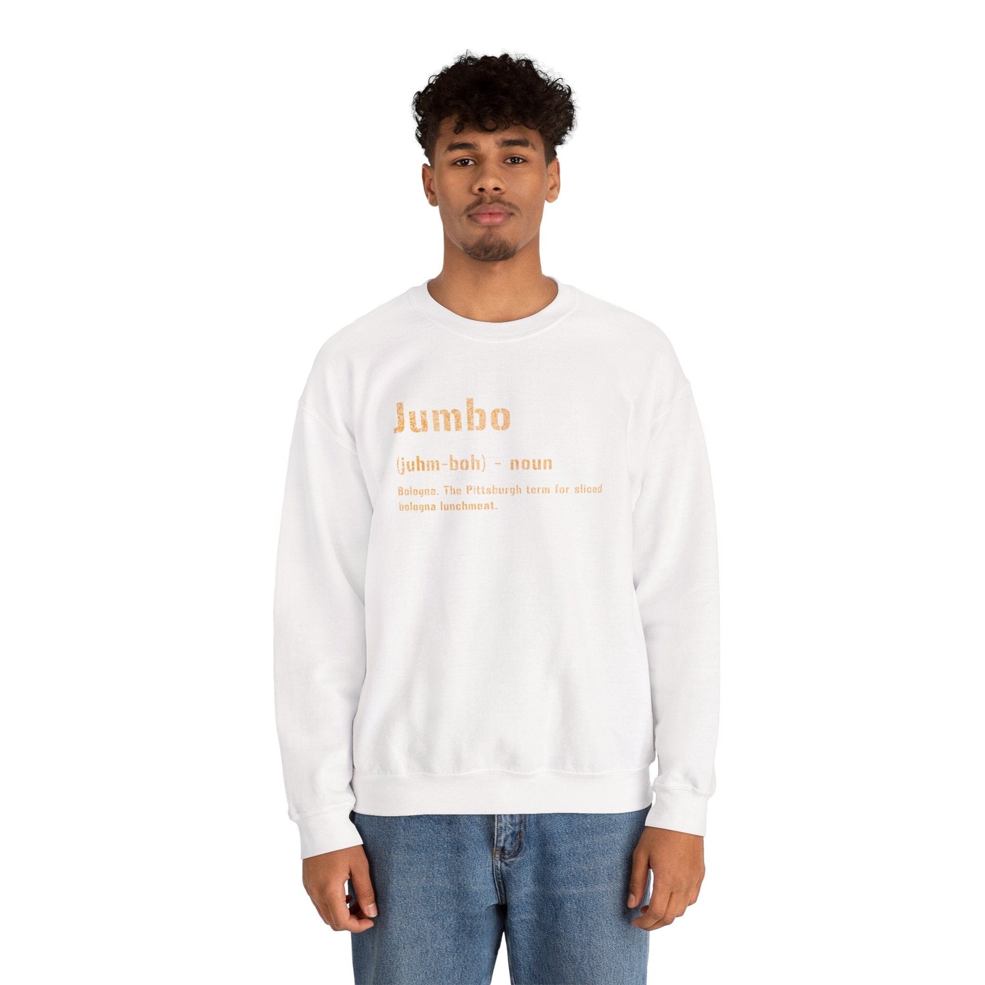Jumbo Definition Sweatshirt - Pittsburghese Crewneck Sweatshirt Yinzergear 