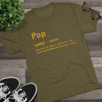 Pop Pittsburghese Tri-Blend T-Shirt alternate product image 6 | Yinzergear