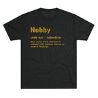 Nebby Pittsburghese T-shirt on black tee | Yinzergear