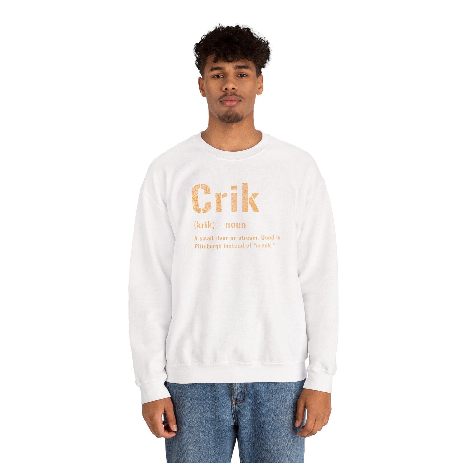 Crik Definition Sweatshirt - Pittsburghese Crewneck Sweatshirt Yinzergear 