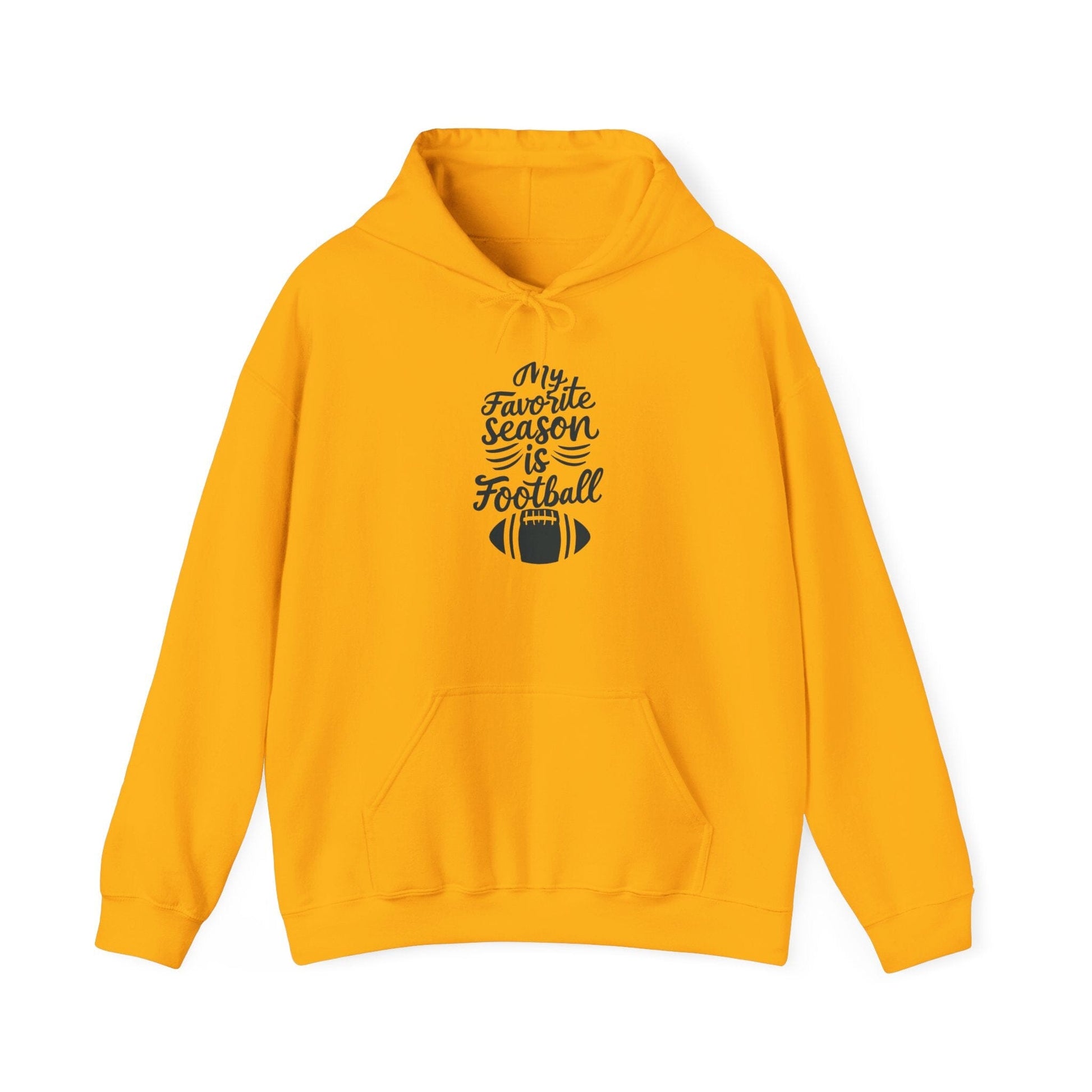 My Favorite Season is Football Hoodie - Game Day Sweatshirt Hoodie Yinzergear S Gold 