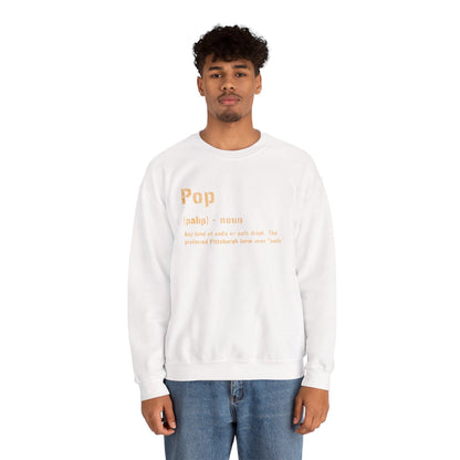 Pop Pittsburgh Crewneck Sweatshirt - Pittsburghese Gift Sweatshirt Yinzergear 