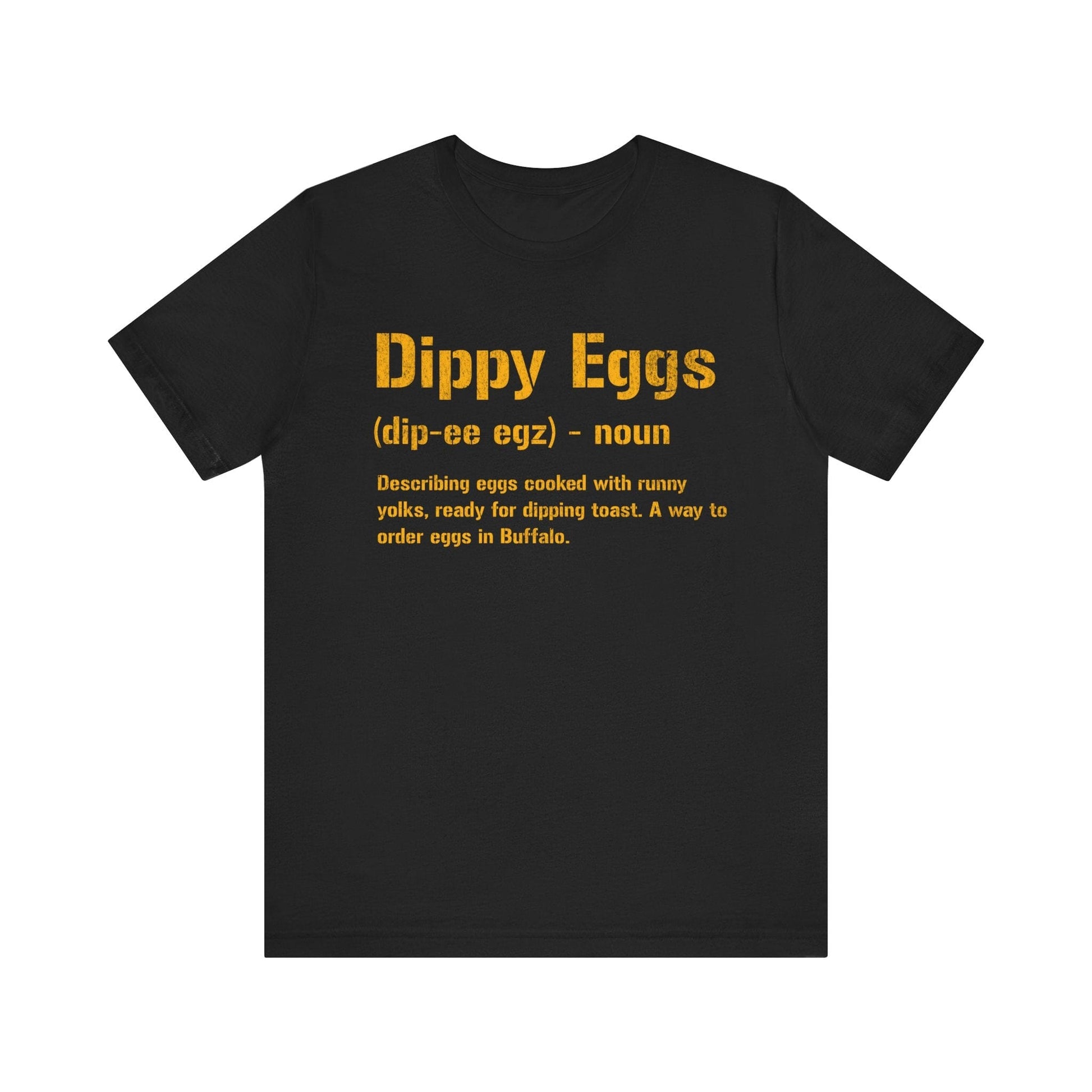 Dippy Eggs Tee - Buffalo New York Regional Shirt T-Shirt Printify Black S 
