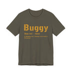 Buggy Pittsburghese definition tee on black tee alternate view 9 | Yinzergear