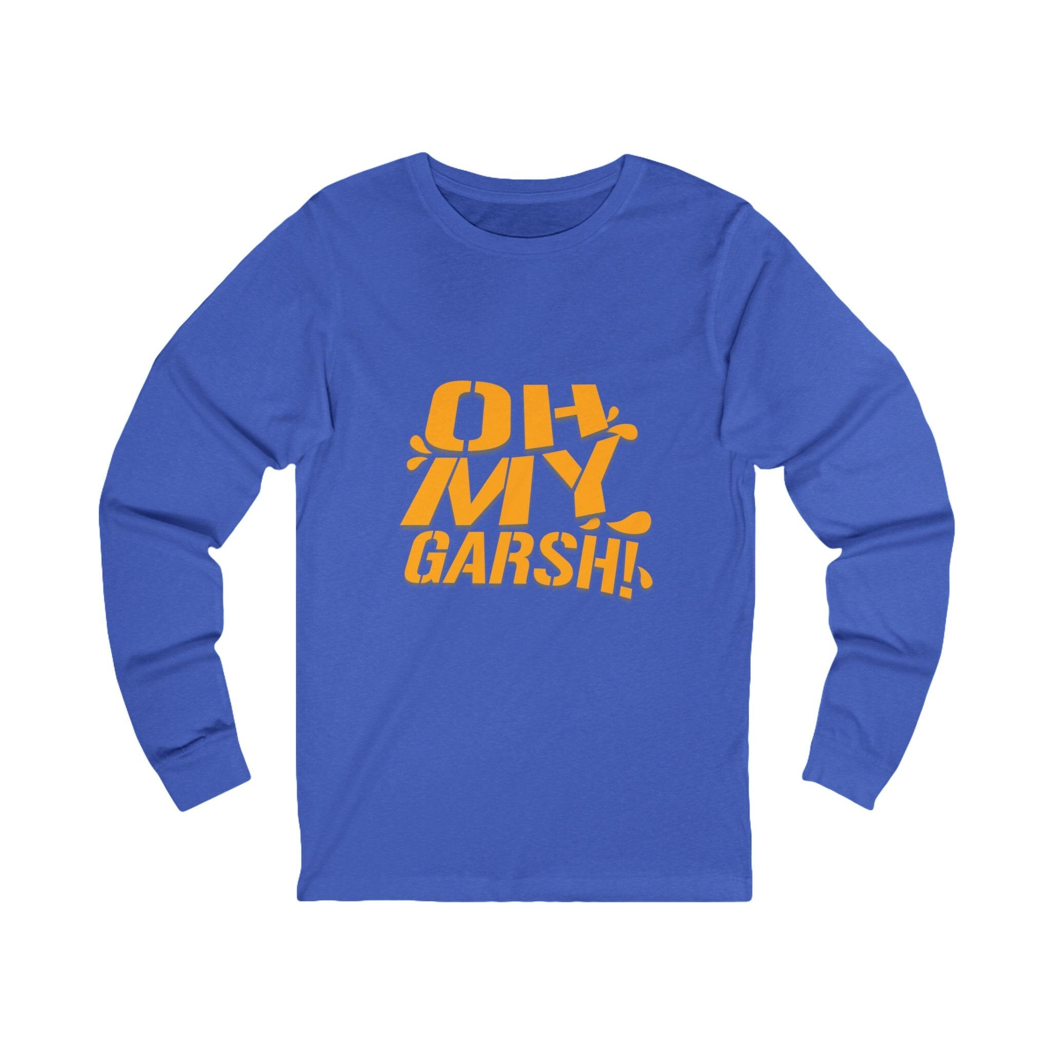Oh My Garsh Long Sleeve Shirt on royal blue long sleeve shirt | Yinzergear