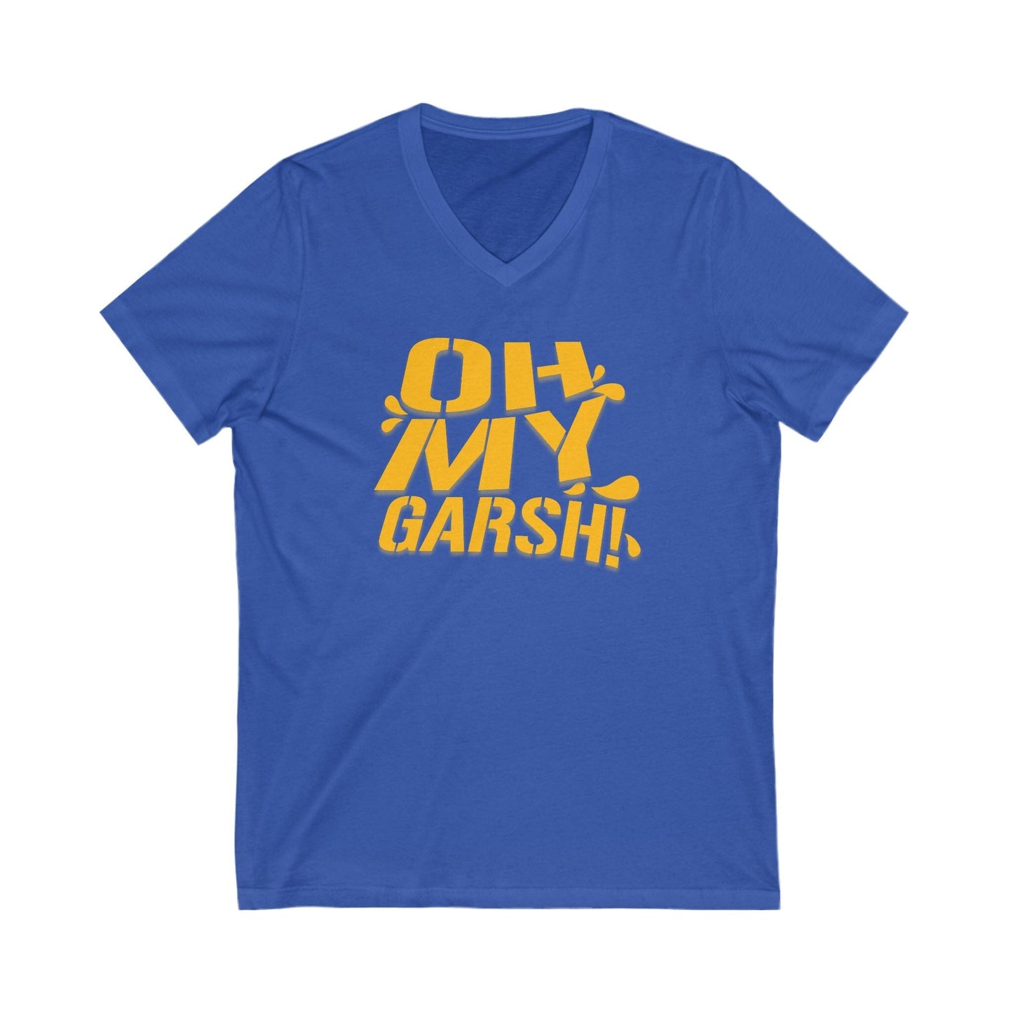 Oh My Garsh V-Neck Tee - Pittsburghese Shirt V-neck Printify S True Royal 