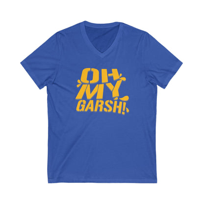 Oh My Garsh V-Neck Tee - Pittsburghese Shirt V-neck Printify S True Royal 