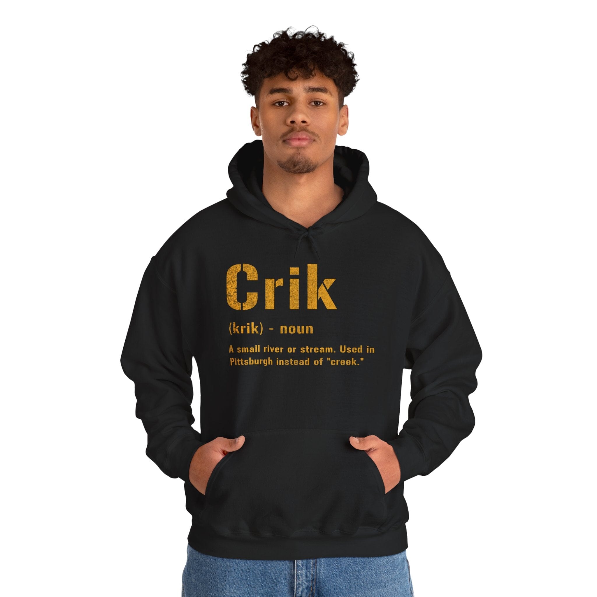 Crik Hoodie Pittsburgh hoodie product image alternate view 6 | Yinzergear