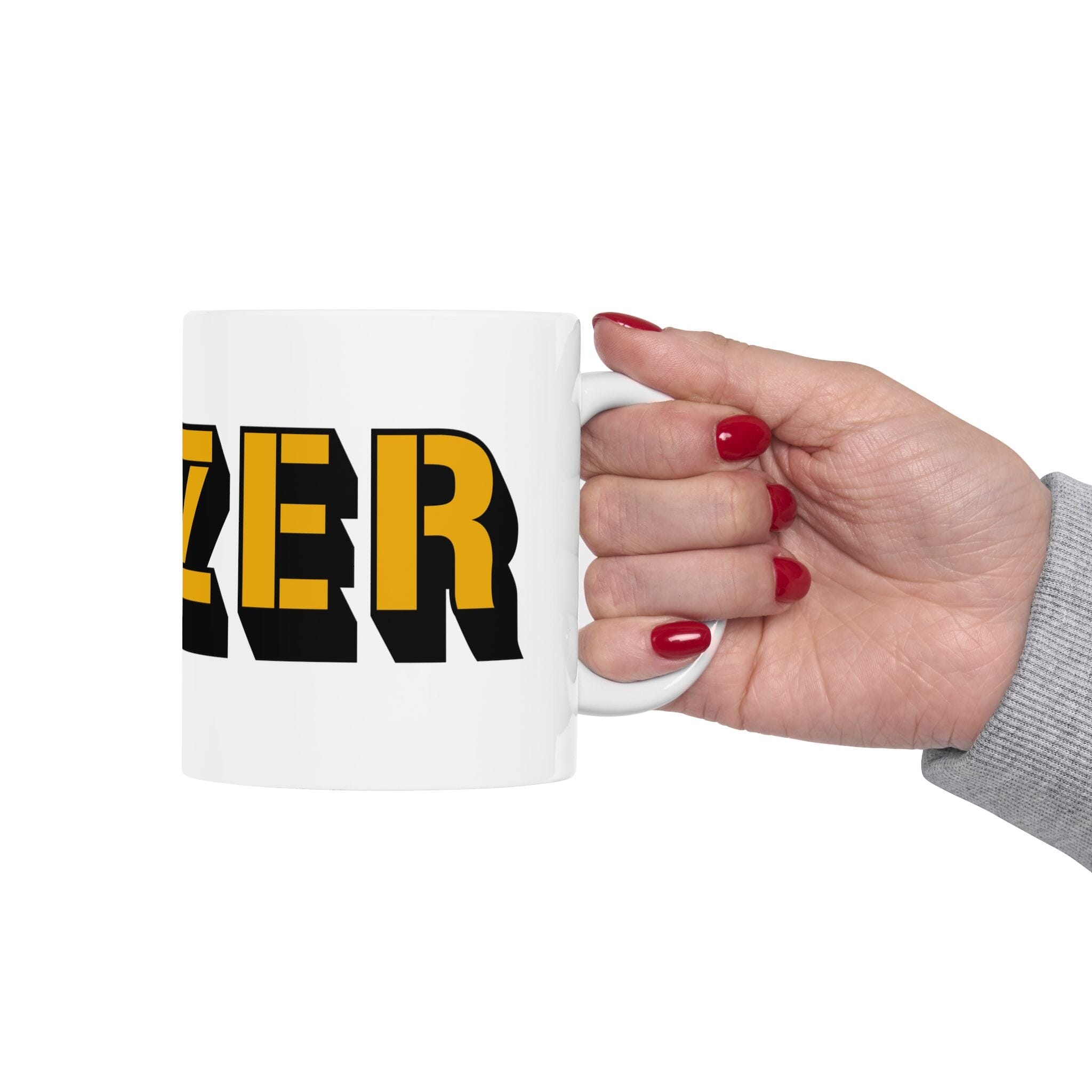 Yinzer Pittsburghese Coffee Mug front view alternate view 13 | Yinzergear