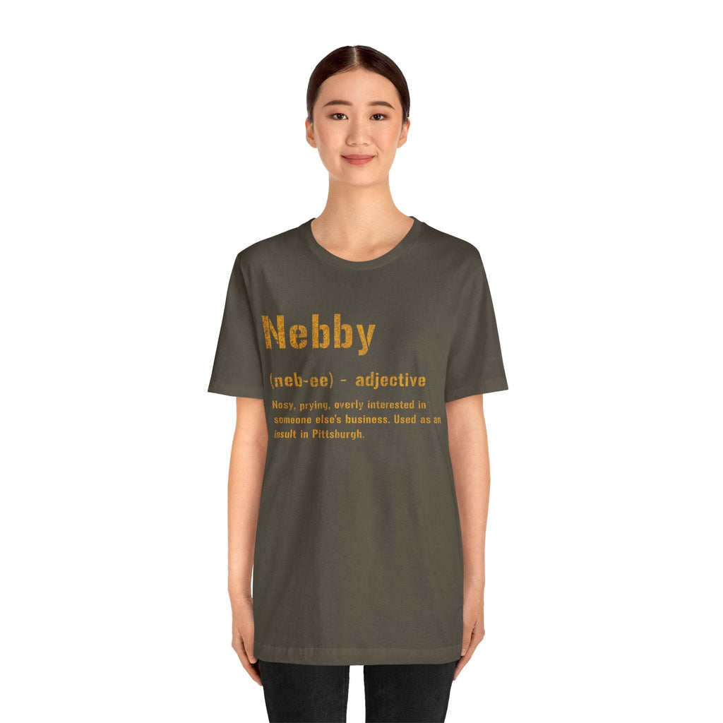 Nebby Pittsburghese definition shirt product image alternate view 5 | Yinzergear