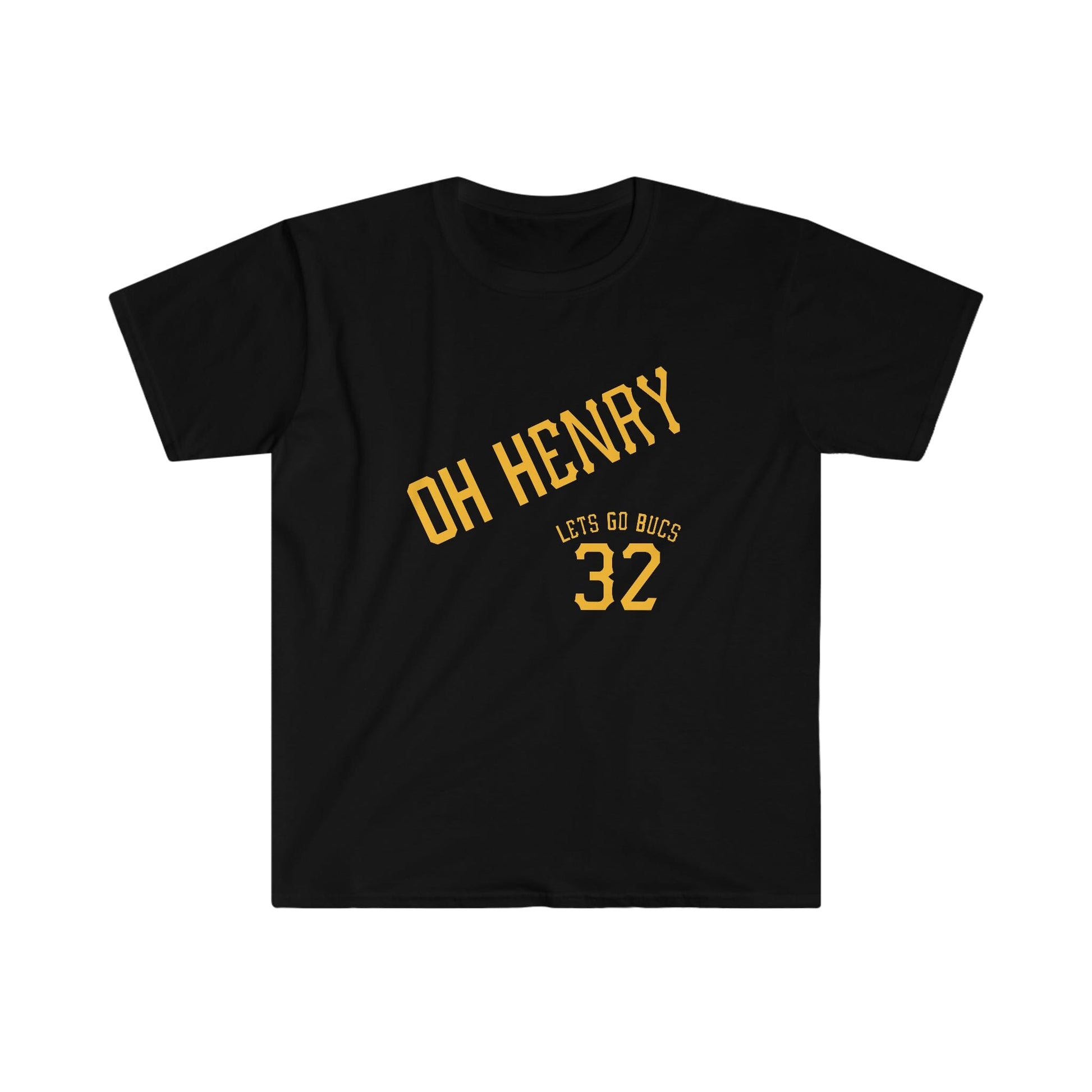 Oh Henry T-Shirt Pittsburgh Baseball T-Shirt Printify Black S 