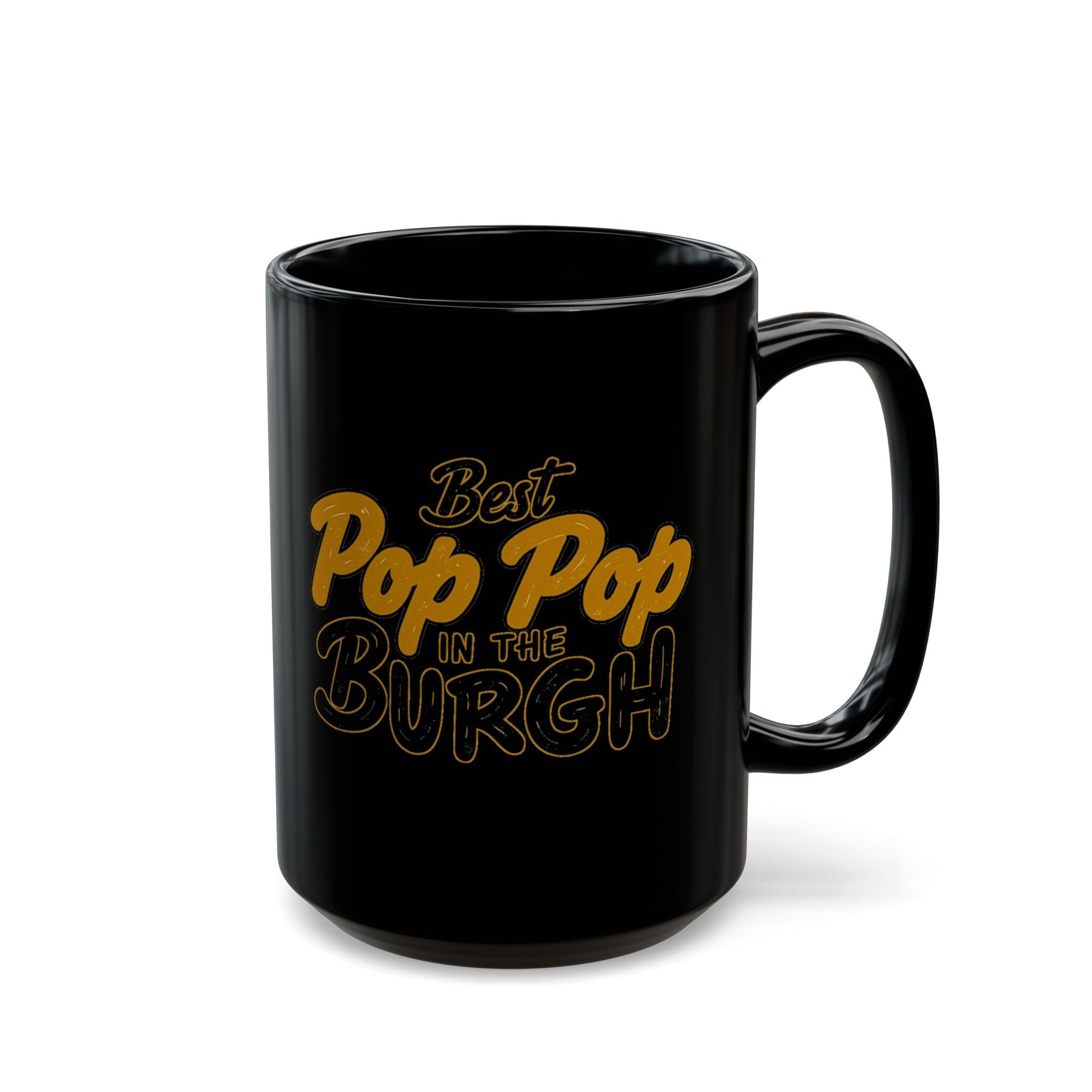 Pop Pop Pittsburgh coffee mug front view | Yinzergear