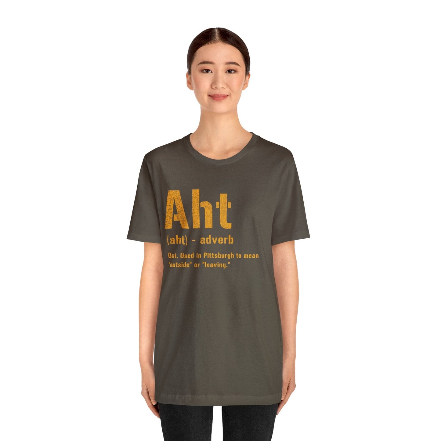 Pittsburghese Aht T-Shirt - Celebrate Steel City Slang | Authentic Yinzer Wear by Yinzergear T-Shirt Yinzergear 
