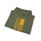 Yinzer Flag Hoodie Pittsburgh hoodie product image alternate view 3 | Yinzergear