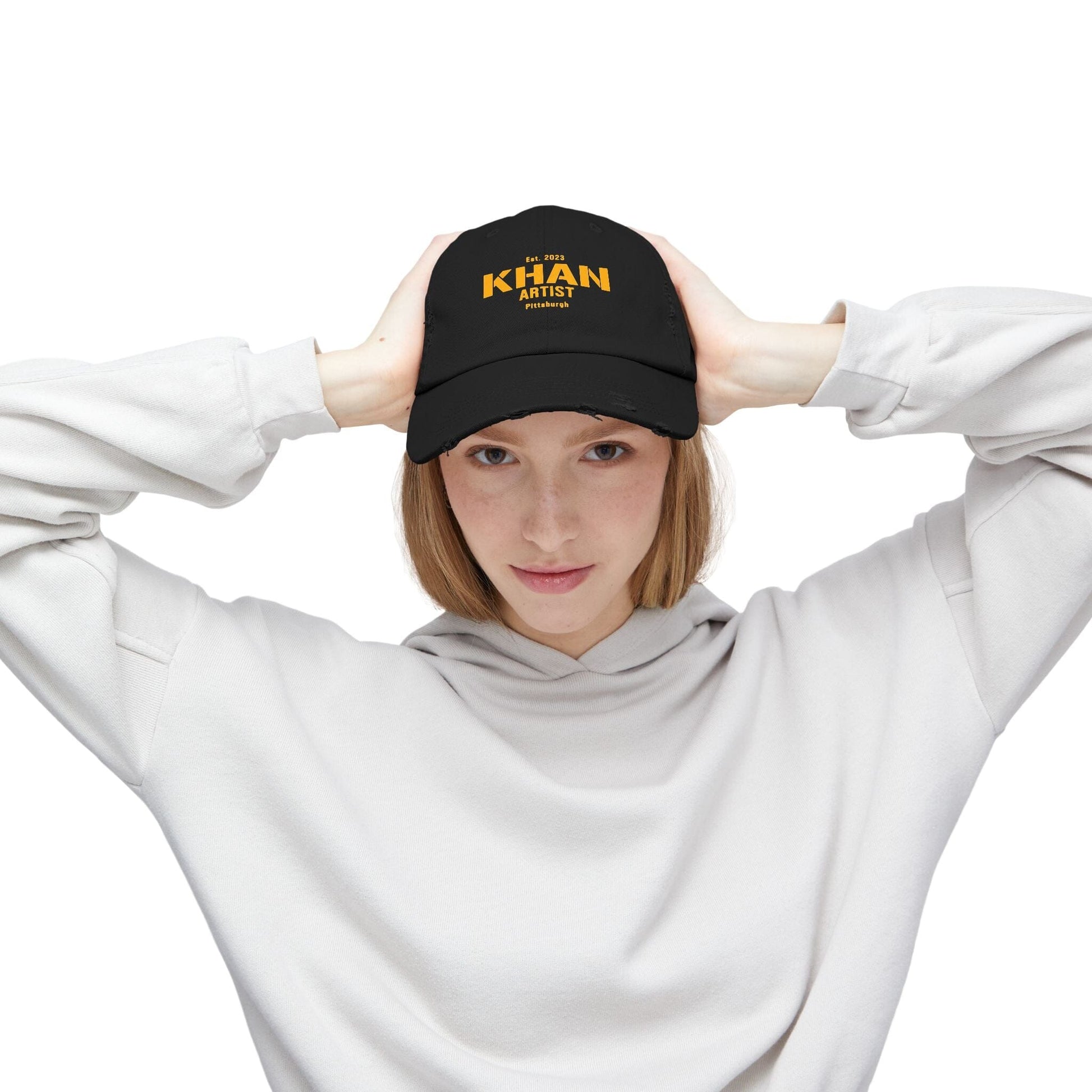 Khan Artist Baseball Hat - Pittsburgh Football Cap - Yinzer Hats Printify 