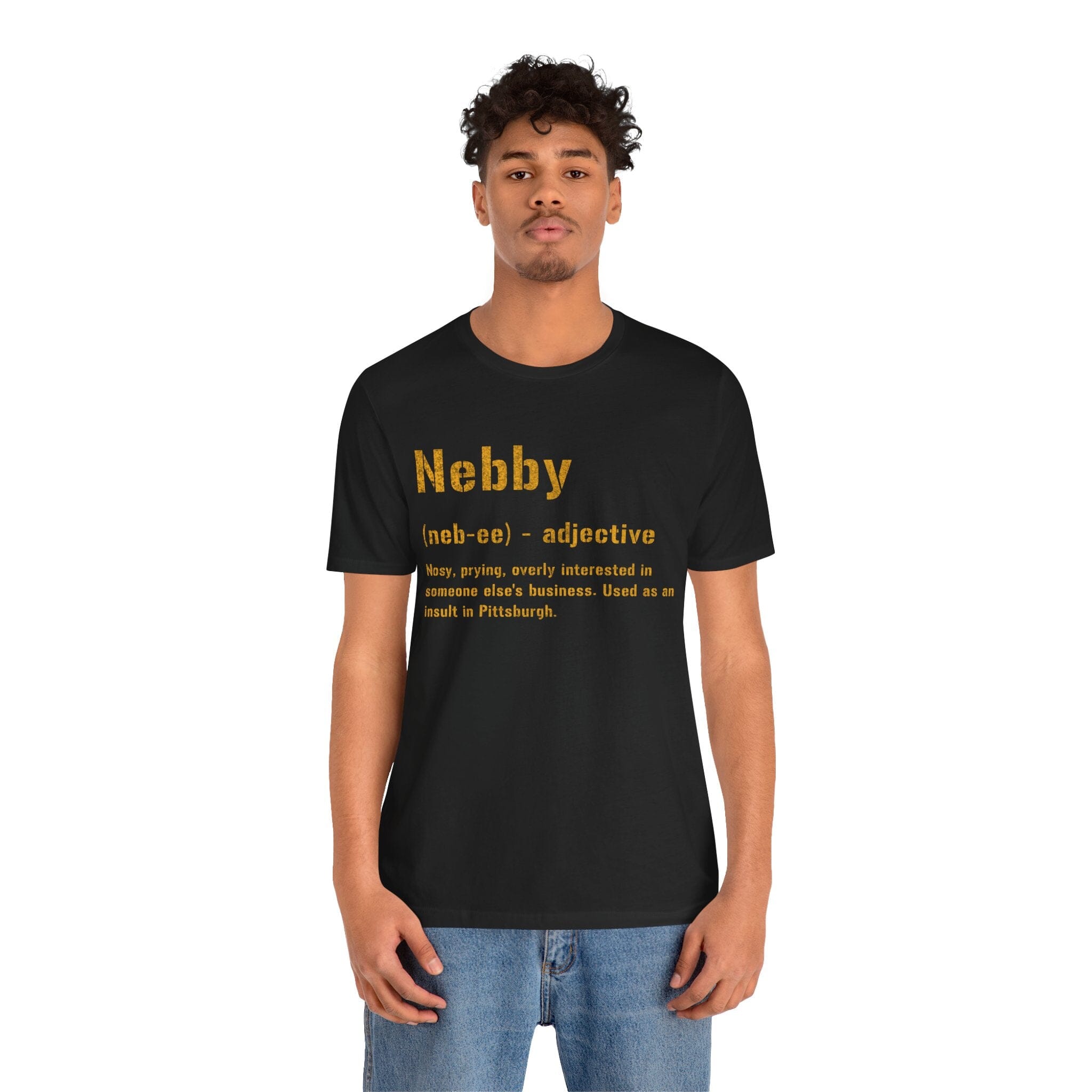 Nebby Pittsburghese definition shirt product image alternate view 3 | Yinzergear