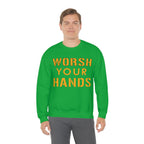 Worsh Your Hands Sweatshirt Pittsburgh sweatshirt product image alternate view 17 | Yinzergear