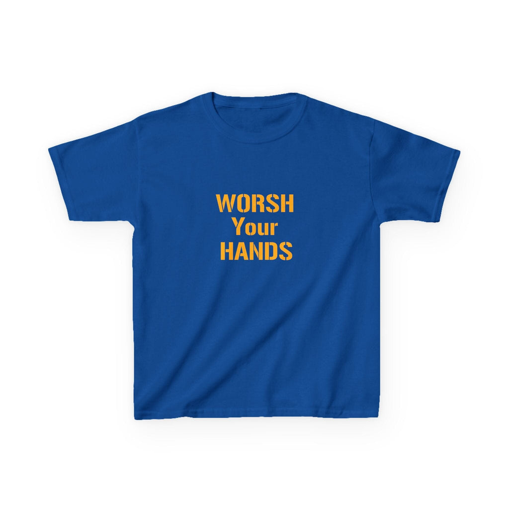 Worsh Your Hands Kids T-Shirt on royal kids shirt | Yinzergear