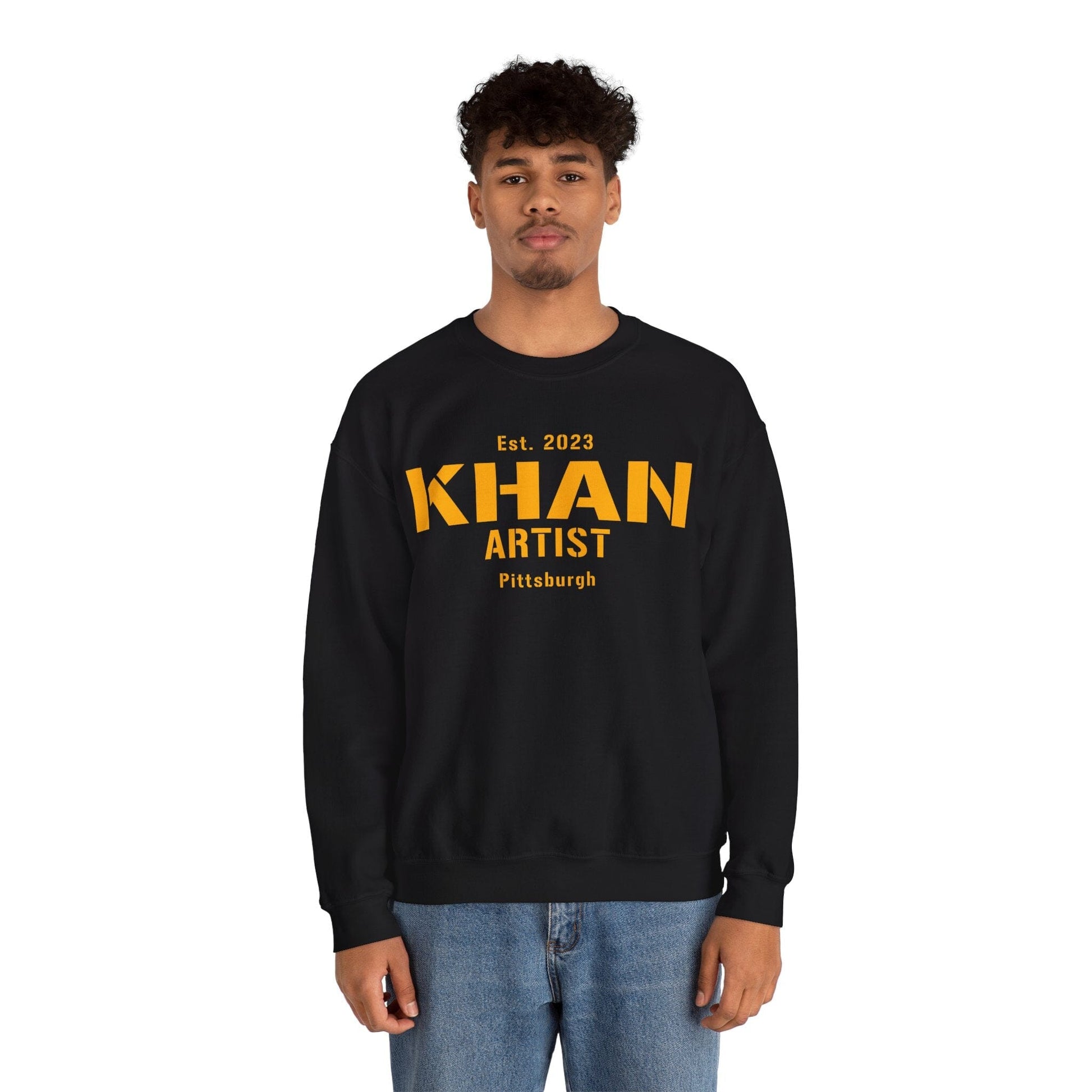 Khan Artist Pittsburgh Sweatshirt - Est. 2023 Steel City Sweatshirt Yinzergear 