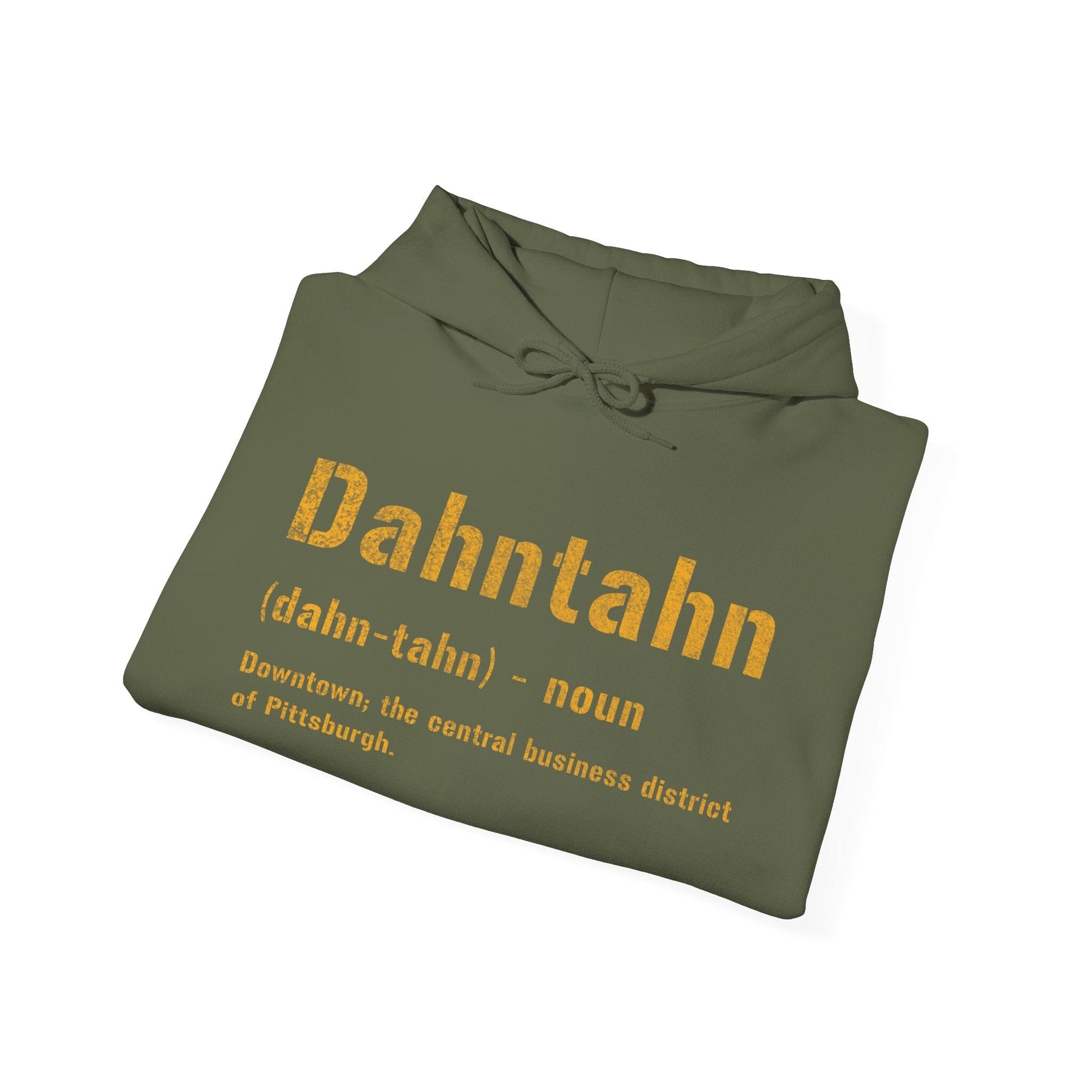 Dahntahn Definition Hoodie - Pittsburghese Sweatshirt Hoodie Printify 