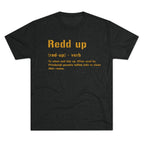 Redd Up Pittsburghese definition tee on black tee | Yinzergear