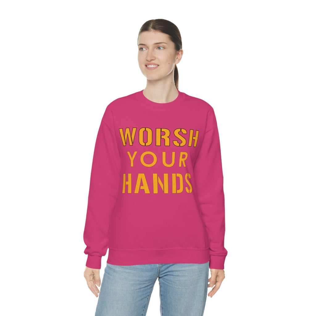 Worsh Your Hands Sweatshirt Pittsburgh sweatshirt product image alternate view 12 | Yinzergear