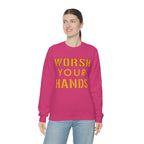 Worsh Your Hands Sweatshirt Pittsburgh sweatshirt product image alternate view 12 | Yinzergear