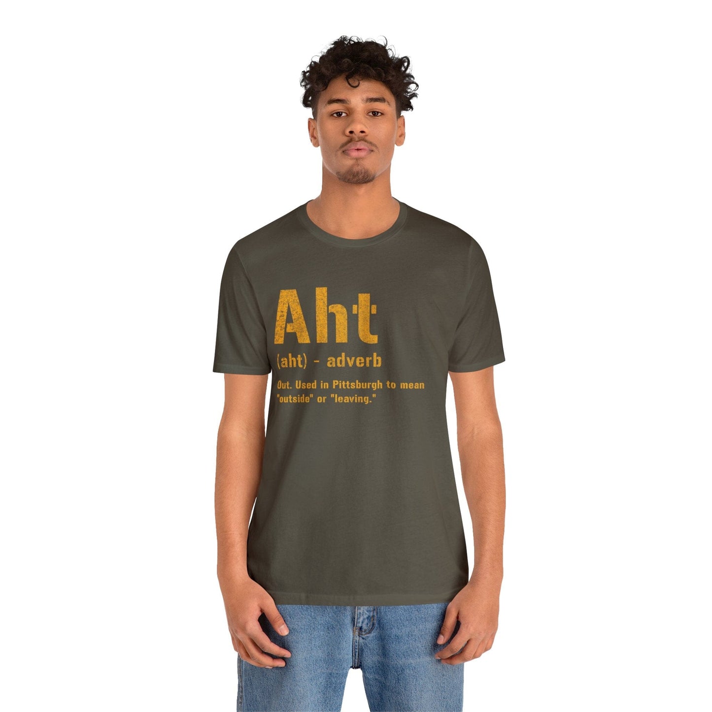 Pittsburghese Aht T-Shirt - Celebrate Steel City Slang | Authentic Yinzer Wear by Yinzergear T-Shirt Yinzergear 