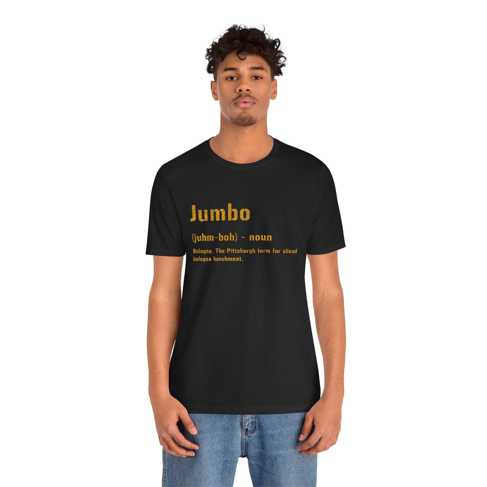 Jumbo Pittsburghese definition tee product image alternate view 4 | Yinzergear