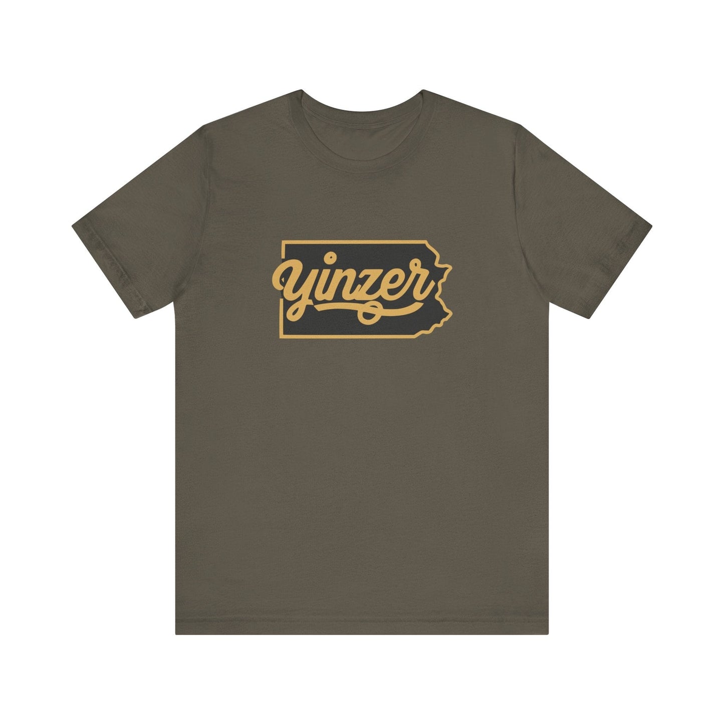 Yinzer State of Mind T-Shirt - Pennsylvania Pride Tee T-Shirt Printify Army XS 