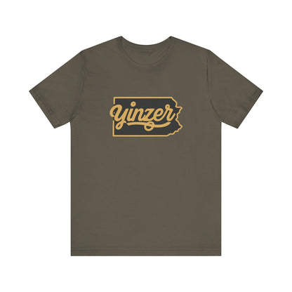 Yinzer State of Mind T-Shirt - Pennsylvania Pride Tee T-Shirt Printify Army XS 