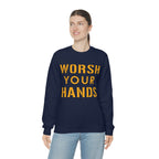 Worsh Your Hands Sweatshirt Pittsburgh sweatshirt product image alternate view 30 | Yinzergear
