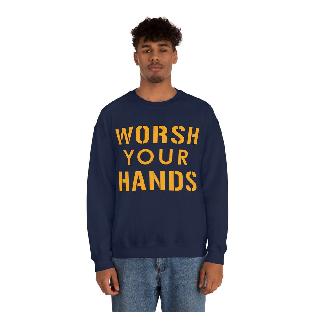 Worsh Your Hands Sweatshirt Pittsburgh sweatshirt product image alternate view 28 | Yinzergear
