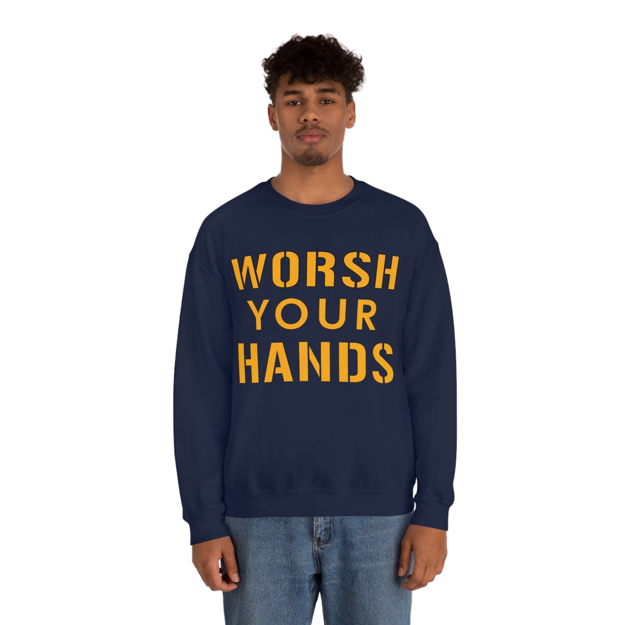 Worsh Your Hands Sweatshirt Pittsburgh sweatshirt product image alternate view 28 | Yinzergear