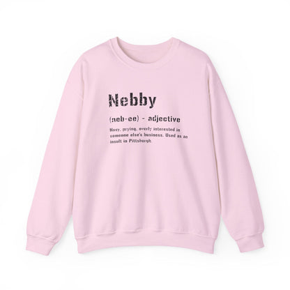 Nebby Definition Sweatshirt - Pittsburghese Sweatshirt Yinzergear S Light Pink 