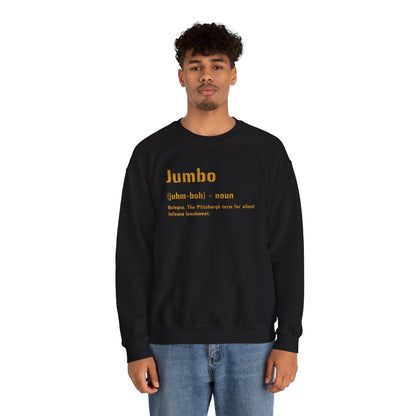 Jumbo Definition Sweatshirt - Pittsburghese Crewneck Sweatshirt Yinzergear 