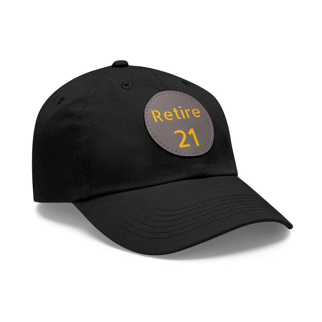 Retire 21 Leather Patch Hat Pittsburgh hat product image alternate view 38 | Yinzergear