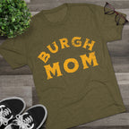 Burgh Mom Yinzer Tri-Blend T-Shirt product image alternate view 3 | Yinzergear